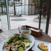 Vegan sushi plate at Chaya Macrobiotics - Shiodome in Tokyo