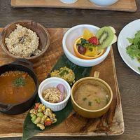 Breakfast - Macrobiotic plate (#1) at Chaya Macrobiotics - Shiodome in Tokyo