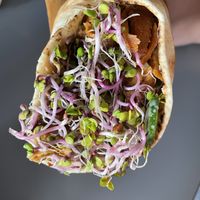 Sprouts on a kebab? Yes please!  at Vegab in Warsaw