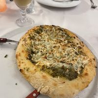 pizza vegan bianca with basil pesto  at PiranArt Boutique hotel in Piran