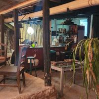 The back of the restaurant at La Puerta Café Vivero in El Remate