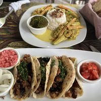 Tacos  at La Puerta Café Vivero in El Remate