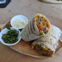 Veggie burrito at Alpaca Homestyle Cafe in Nha Trang