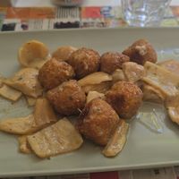 Polpette veg ai funghi at Profumo di Sole in Pescara