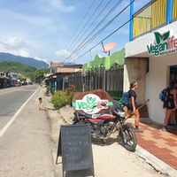 Located on the side of the road at Vegan Life Restaurante in Guachaca
