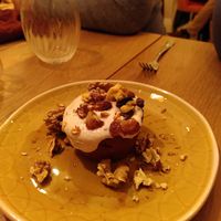 Carrot cake dessert at Soul Kitchen in Ghent