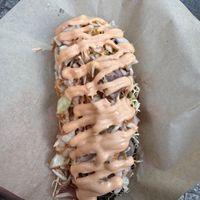 Zapiekanka with coleslaw and chilli mayo   at PERS in Torun