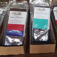 Vegan chocolate bars at Sunshine Co-operative in Sunderland