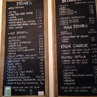 Menu at Mary Ward Centre Cafe in London