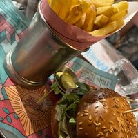 Dirty vegan burger  at Bill's in Windsor