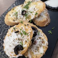 Vegan garlic bread  at B'Veg Cafe in Chennai
