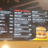 Menu 1 at Slutty Vegan in Birmingham