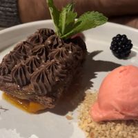 Sacher vegana  at Aidin Restaurant in Canazei