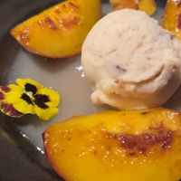 Tris di pesce vegan  at Aidin Restaurant in Canazei