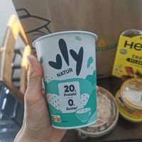 Yogurt from Vly made from broad beans at Billa Pflanzilla in Vienna