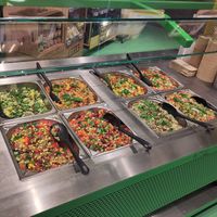 Fresh salads at Billa Pflanzilla in Vienna