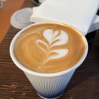 8oz oat milk latte  at Analog Coffee in Seattle