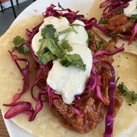 BBQ tacos  at Veggie Bomb in Kamloops
