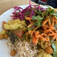 Curry bowl  at Veggie Bomb in Kamloops