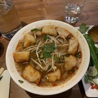 Hot & spicy tofu & mushroom pho (vegan & gf)  at Pho - Soho in London
