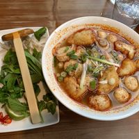 Hot & spicy tofu & mushroom pho (vegan & gf)  at Pho - Soho in London