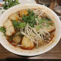 Spicy tofu & mushroom pho  at Pho - Soho in London