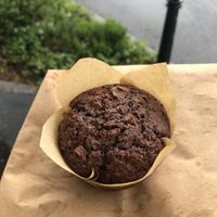 chocolate muffin for 2.50  at vegAluna.li in Vaduz