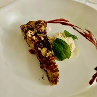 Pie with ice cream   at vegAluna.li in Vaduz