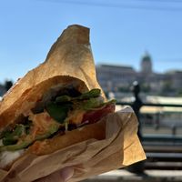 Brutal vegan bagel   at Best Bagel Basilica in Budapest