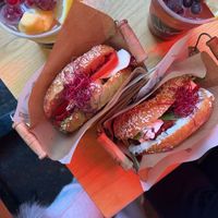 Vegan   at Best Bagel Basilica in Budapest