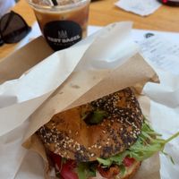   at Best Bagel Basilica in Budapest