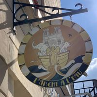Sign   at L'arche À L'eau in Reims