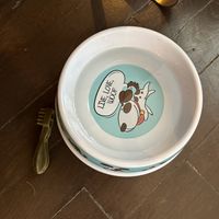 Sweet dog bowl for my dog 🐶   at L'arche À L'eau in Reims