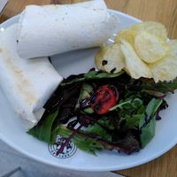 Vegan feta and sun-dried tomato wrap (August 2023) at York Explore Library and Archive in York