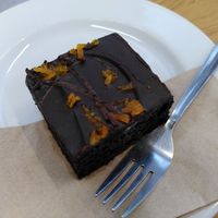 Chocolate and orange brownie (August 2023) at York Explore Library and Archive in York