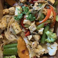 Spicy noodles with tofu- these have a kick!   at Siam Thai Kitchen in Fort Mcmurray