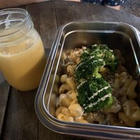 Orange Julius and Mac n trees  at Papio's Place - Kiosk in Kihei