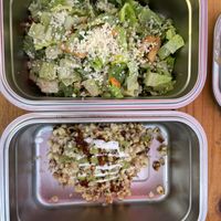 Caesar Salad & Street Corn Bowl! Flavorful & fabulous  #Veganuary at Papio's Place - Kiosk in Kihei