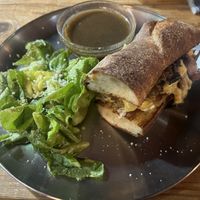 French dip w/ Caesar salad   at Papio's Place - Kiosk in Kihei