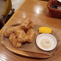 Deep fried soy meat with tartare sauce at Chaya Macrobiotics - Hibiya in Tokyo
