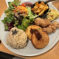 Vegan plate  at Chaya Macrobiotics - Hibiya in Tokyo