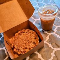 Vegan Apple Crumb Pie at Woodstock Pie & Coffee Company in North Woodstock