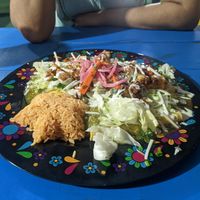 Green enchiladas are amazing. Be warned, they are a bit spicy but totally worth it! at El Mictlan in Spring