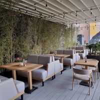 Outdoor seating  at Tanuki in Tashkent
