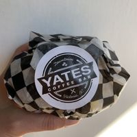 Breakfast sando  at Yates Coffee Bar in Victoria