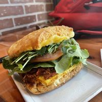 Breakfast biscuit   at Yates Coffee Bar in Victoria
