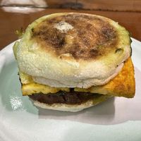 Sausage & Pesto Sandwich   at Yates Coffee Bar in Victoria