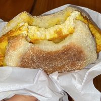 cheezy sandwich  at Yates Coffee Bar in Victoria