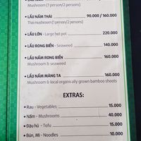 Menu 4/6 at La Bo De in Ho Chi Minh City
