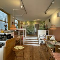 Inside the restaurant   at Peachy Juicery in Schiedam